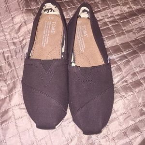 TOMS brown slip in shoes